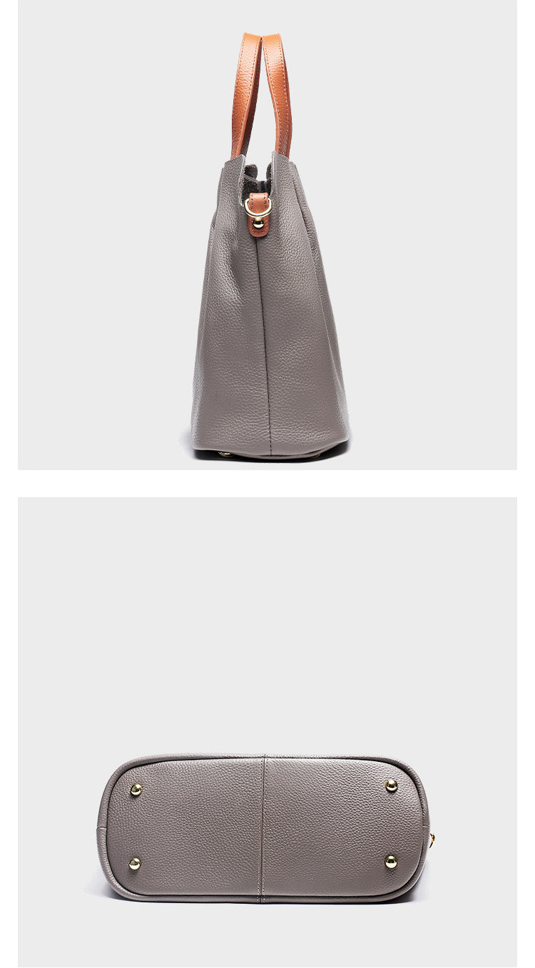 Bolsos de mano CLARI de piel de vaca para mujer