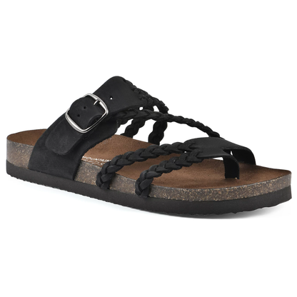 Sandalias RABÍ, de corcho tejido.