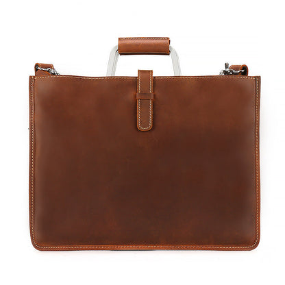 Bolso SINGAPUR de hombro de cuero vintage para negocios