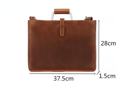 Bolso SINGAPUR de hombro de cuero vintage para negocios
