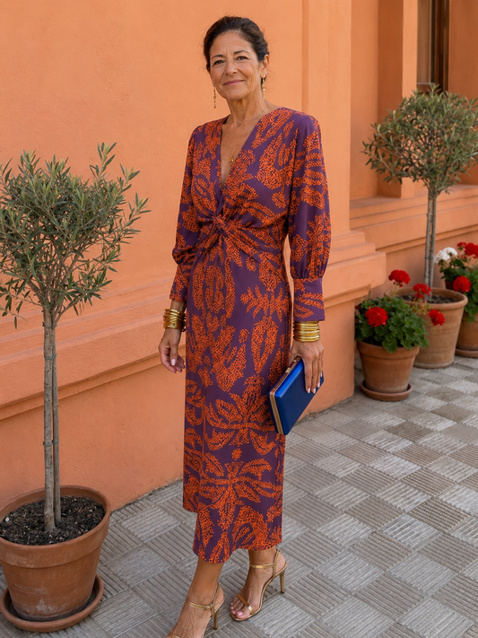 Vestido BEATRIZ con estampado.