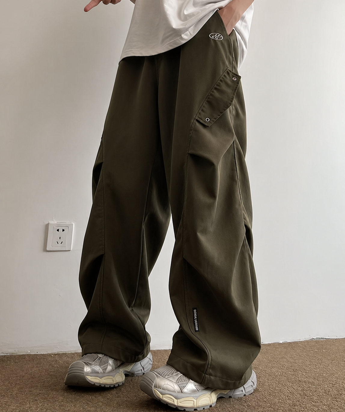 Pantalón PITER Cargo Hombre Oversize Techwear | Parachute Pants Streetwear Hip Hop