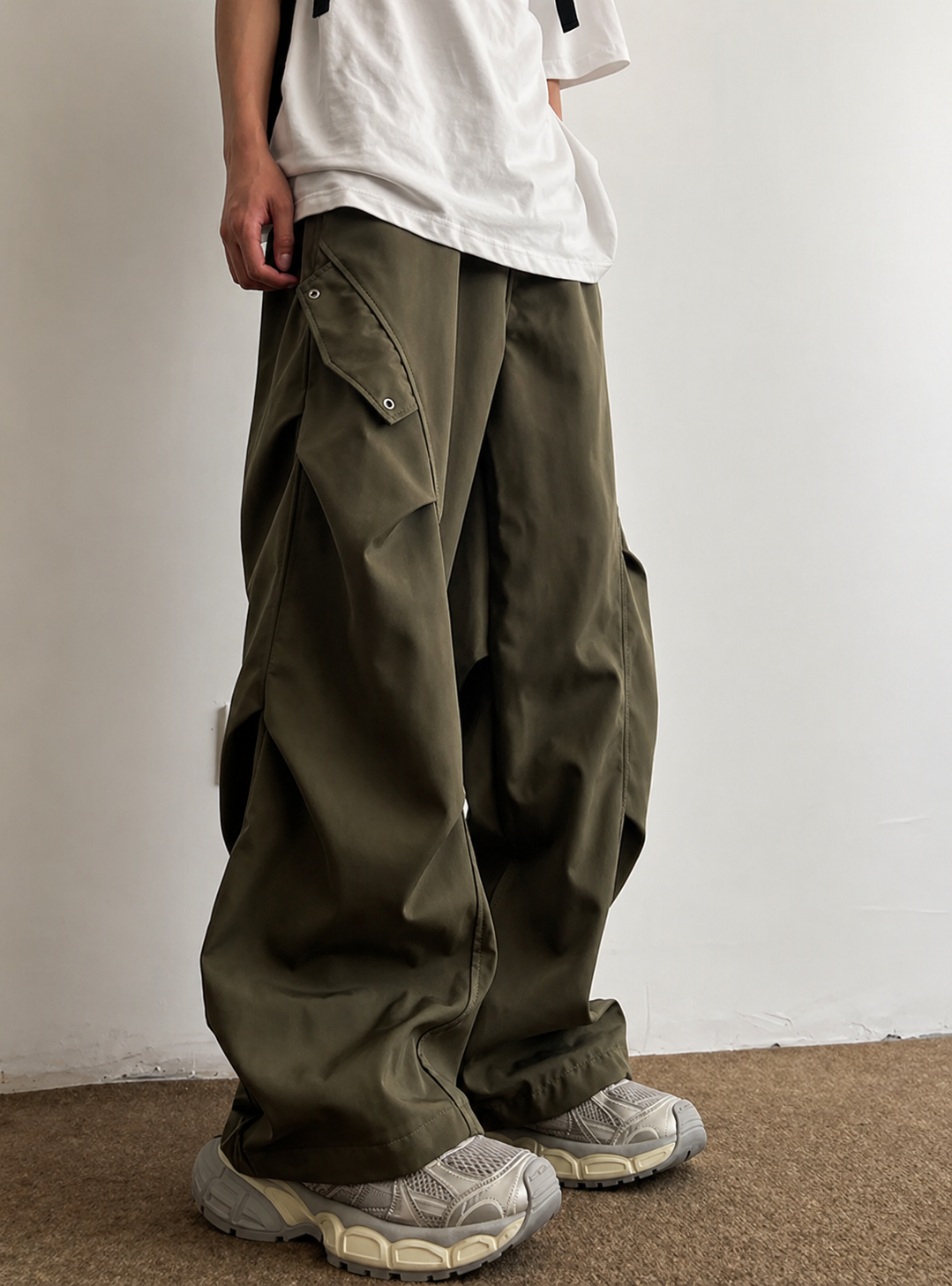 Pantalón PITER Cargo Hombre Oversize Techwear | Parachute Pants Streetwear Hip Hop