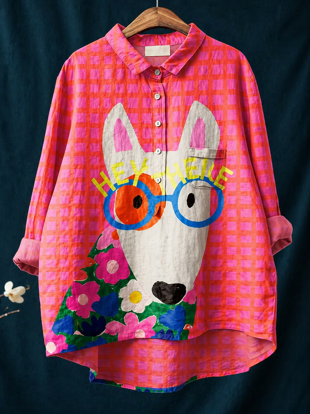 Camisa KIKA Mujer Estampada| Blusa Casual Manga Larga Elegante y Moderna