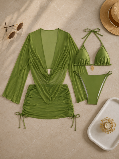 Conjunto de bikini ALANA, set de 4 piezas. Lanzamiento verano 2026.