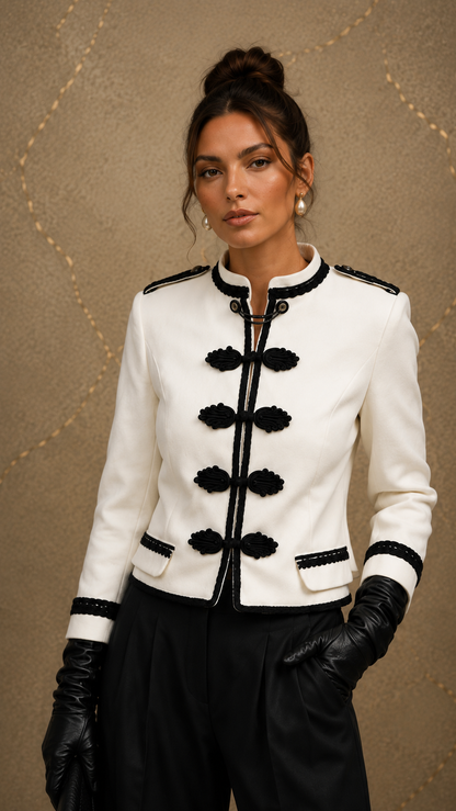 Chaqueta SOBERANA, estilo Napoleón, militar, tendencia 2026.