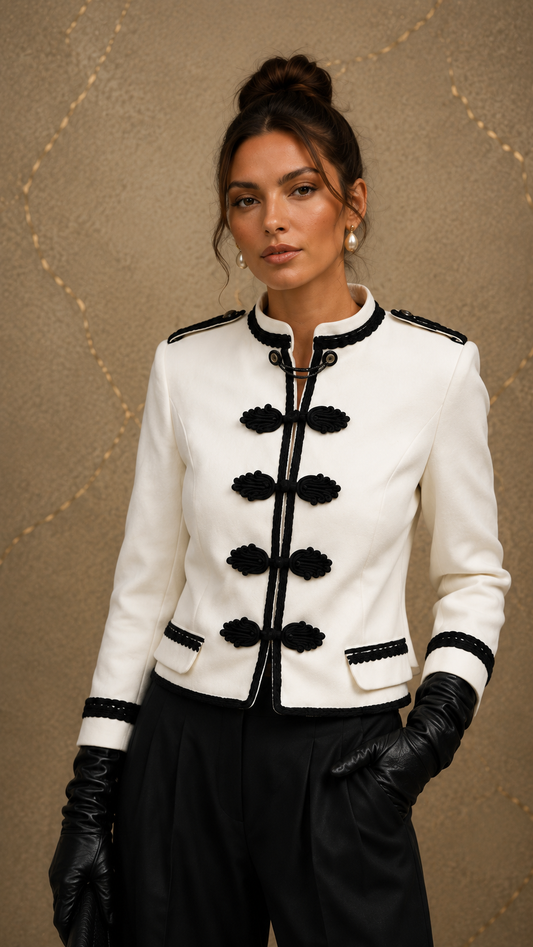 Chaqueta SOBERANA, estilo Napoleón, militar, tendencia 2026.