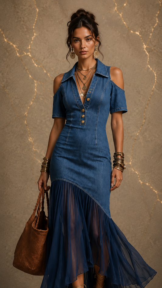 Vestido ORIANA de denim🩵