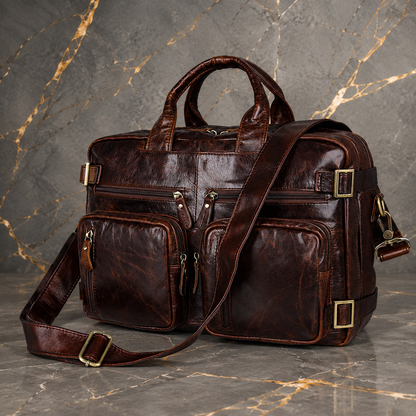 Mochilas POLO de piel para hombre.
