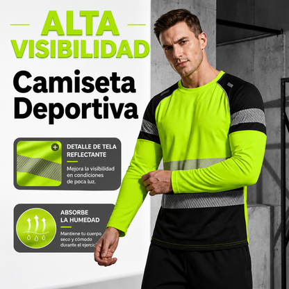 Camisa deportiva REFLECT SPORT de manga larga para hombre.