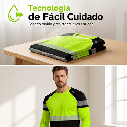 Camisa deportiva REFLECT SPORT de manga larga para hombre.