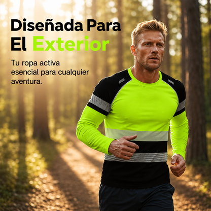 Camisa deportiva REFLECT SPORT de manga larga para hombre.