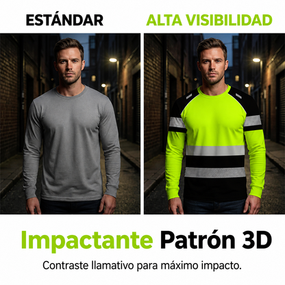 Camisa deportiva REFLECT SPORT de manga larga para hombre.