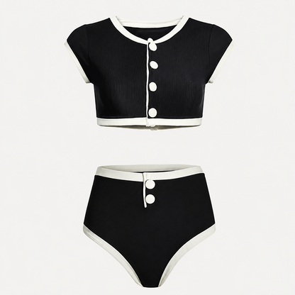 Bikini MARIN, retro chic, de cintura alta.