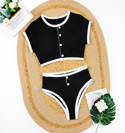 Bikini MARIN, retro chic, de cintura alta.
