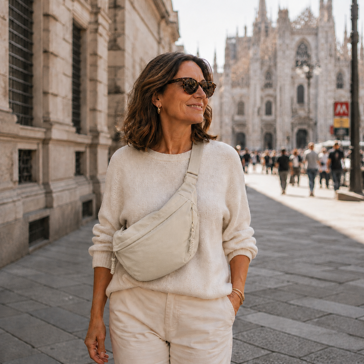 Rossana | Bolsa de hombro Beige