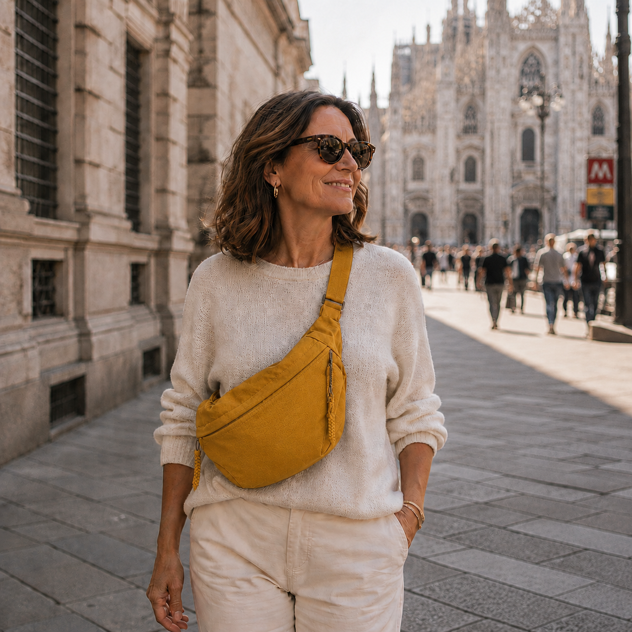 Fernanda | Bolsa de hombro Ocre