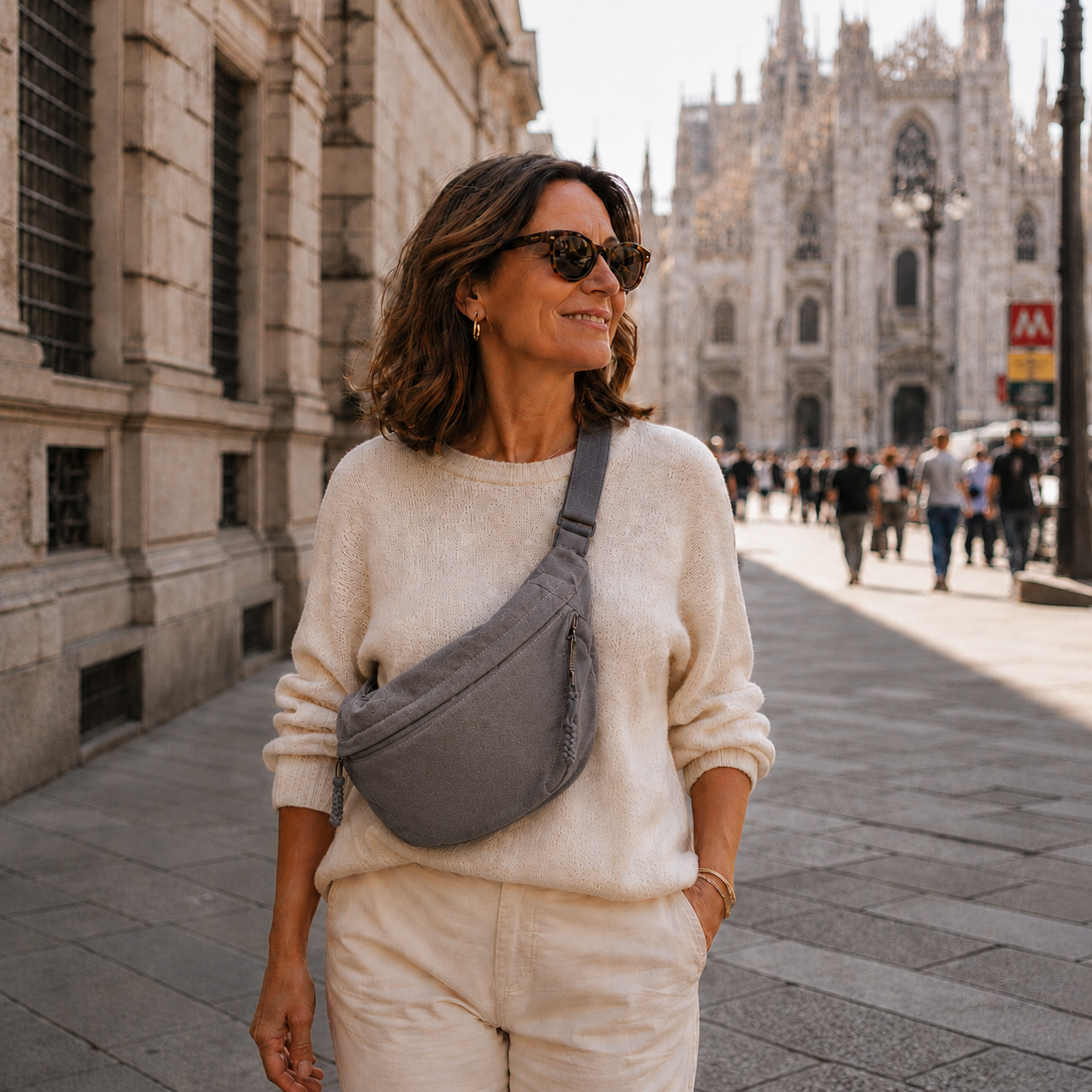 Richard | Bolsa de hombro Gris
