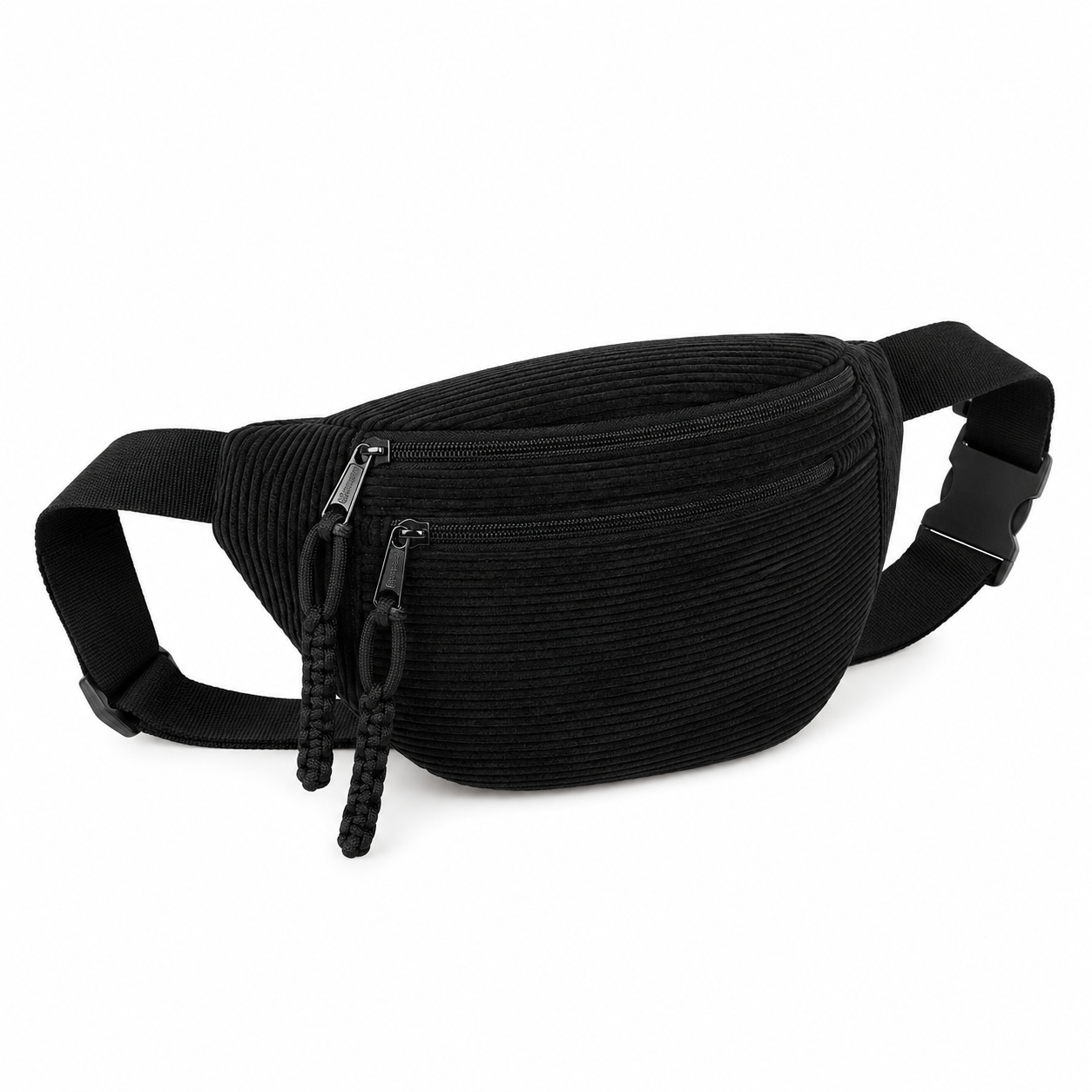 Ida |Bolso de hombro de pana Negro