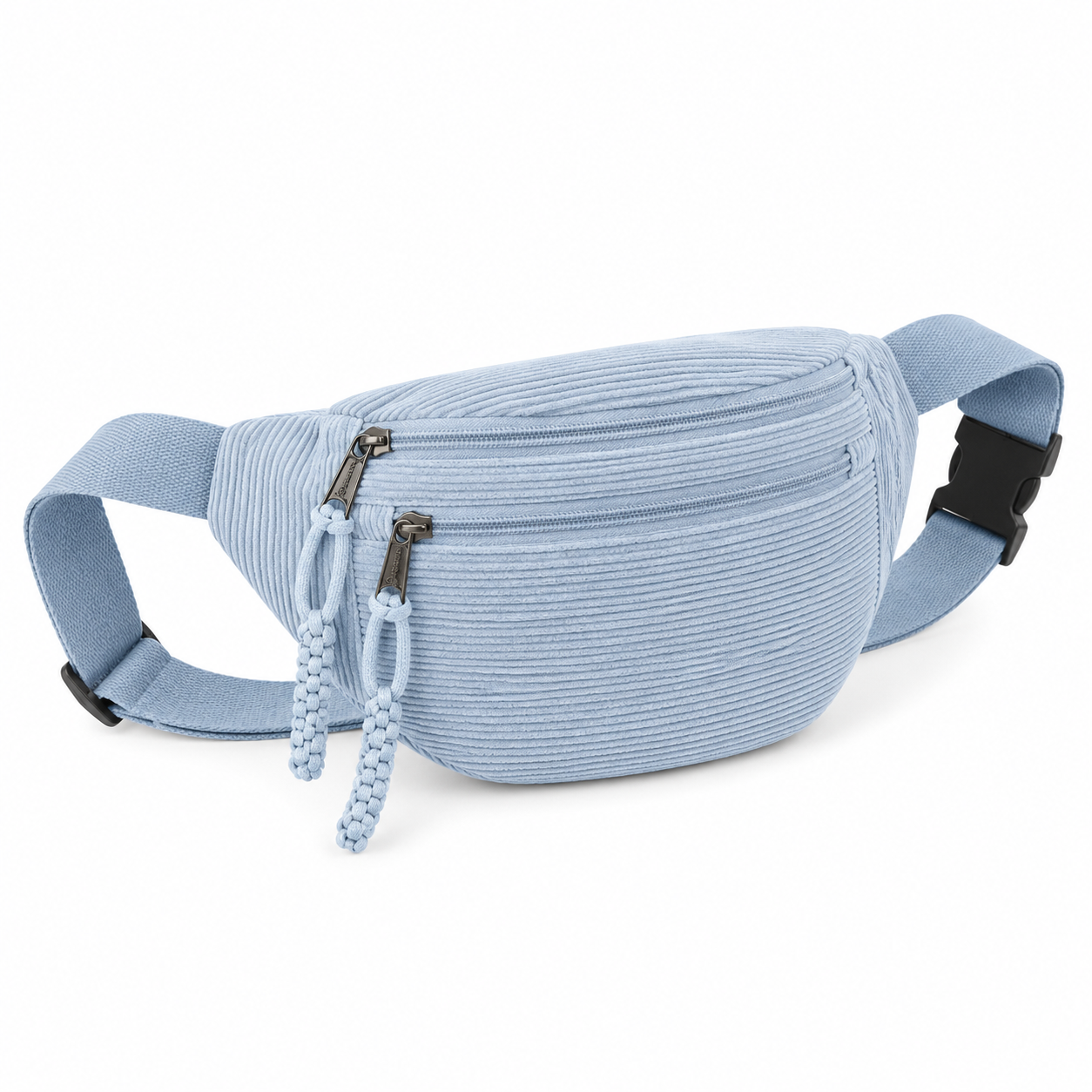 Celeste |Bolso de hombro de pana Azul Claro