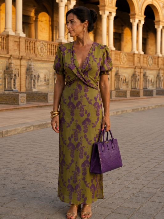Vestido PAOLA Floral con Caída Fluida