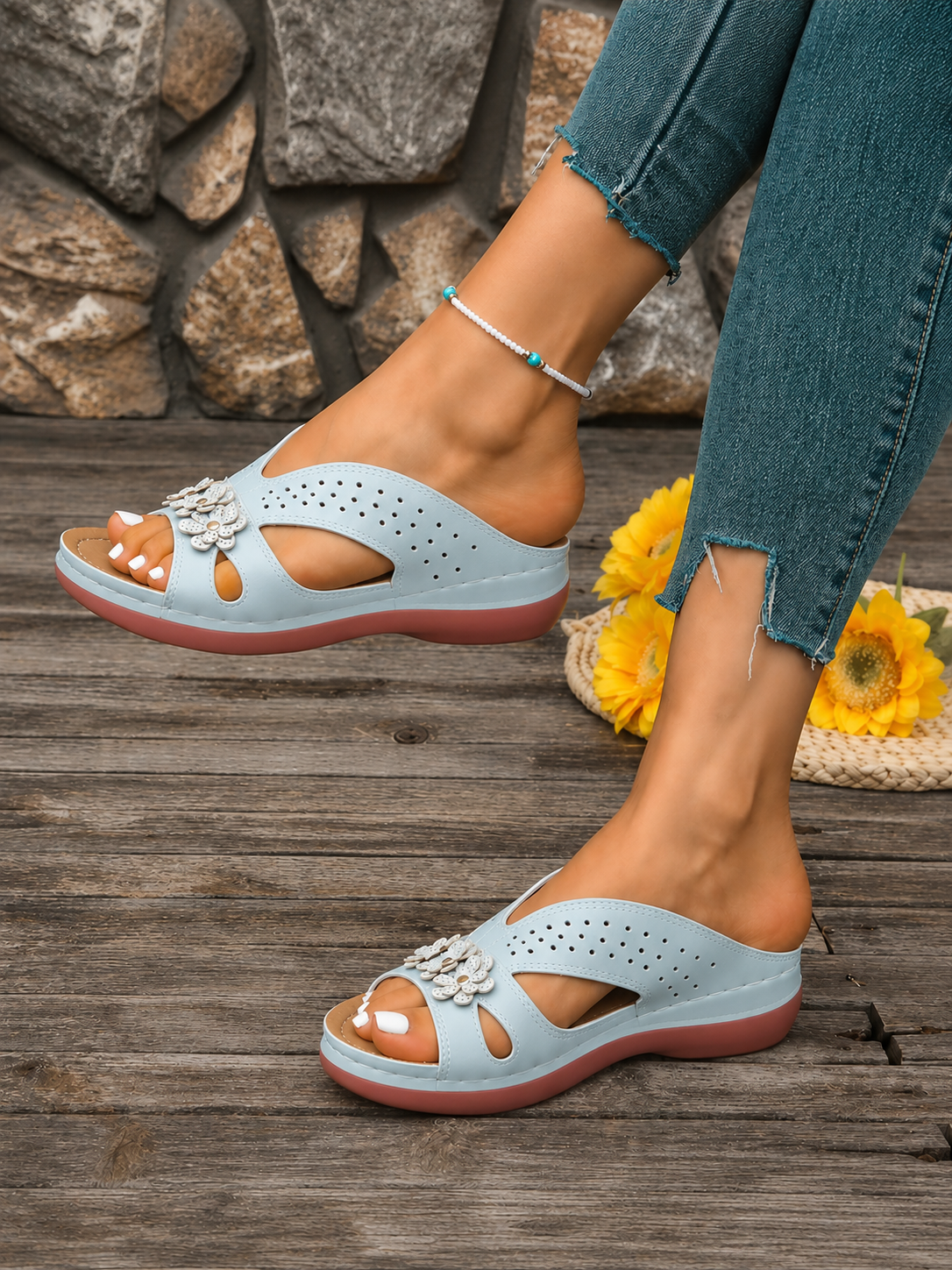 Talía - Sandalias cómodas para mujer