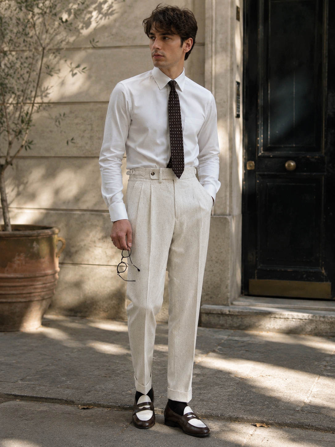 Pantalones BUENOS AIRES de lana elegantes y cómodos para hombre.
