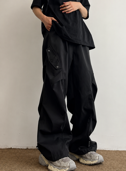 Pantalón PITER Cargo Hombre Oversize Techwear | Parachute Pants Streetwear Hip Hop
