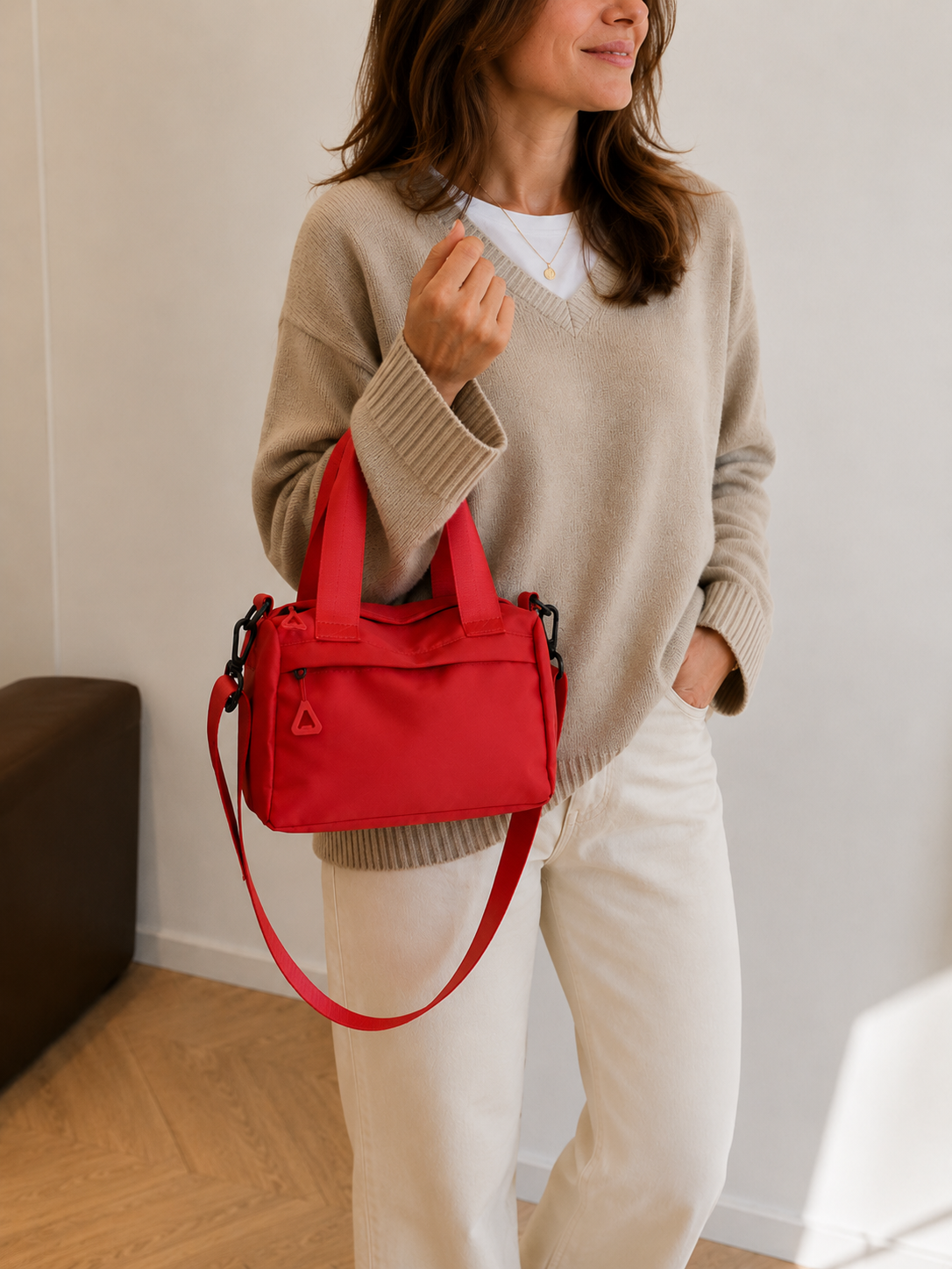Samanta | Bolso de hombro Rojo