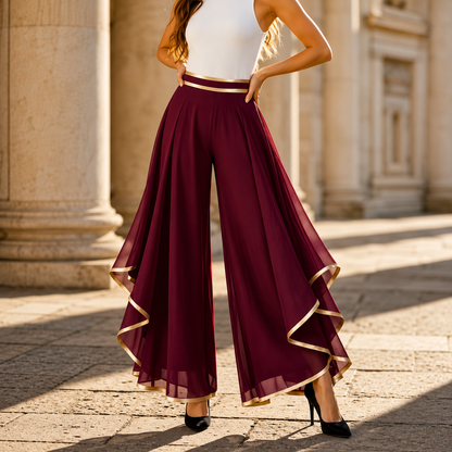 Pantalones TIZIANA de pierna ancha para mujer.