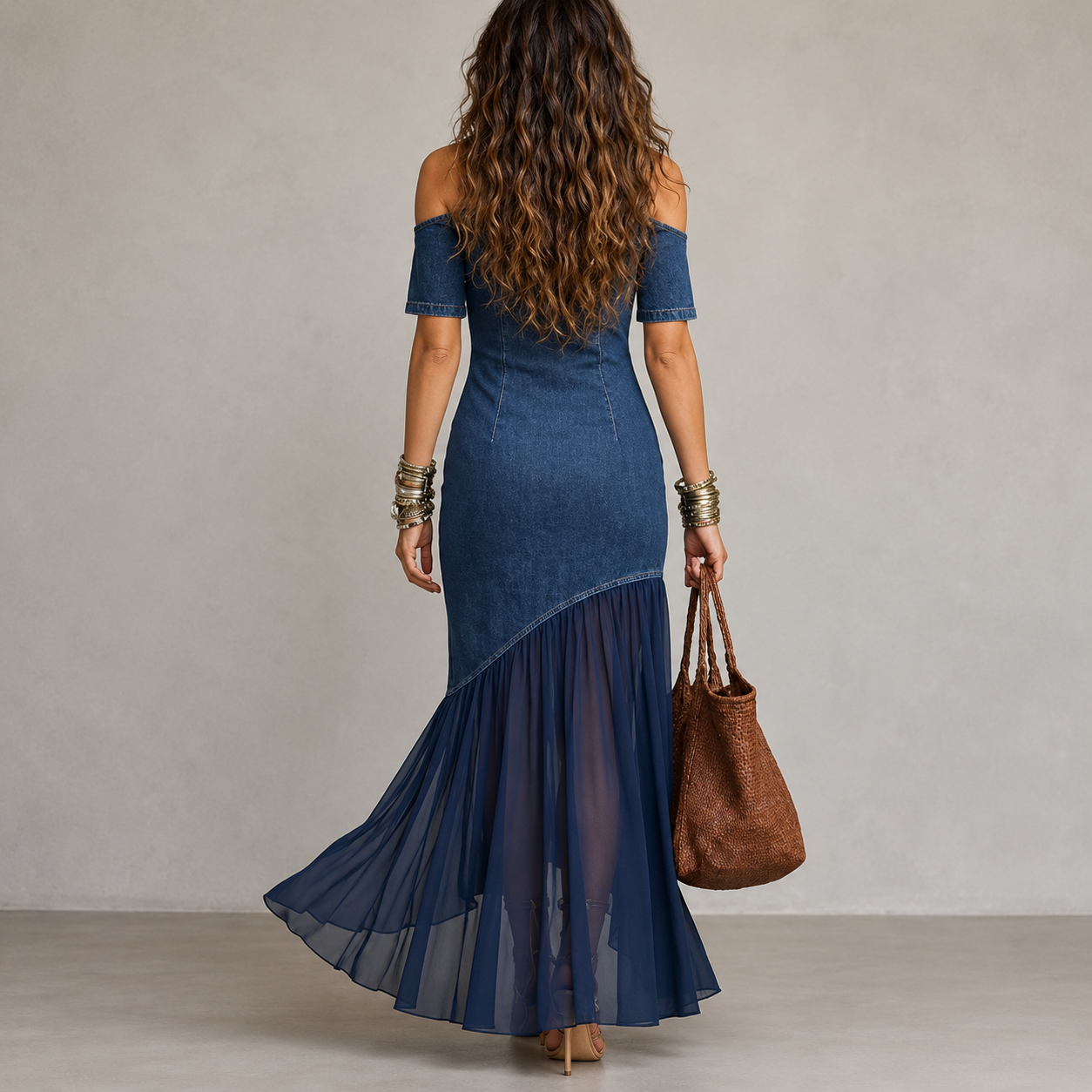 Vestido ORIANA de denim🩵