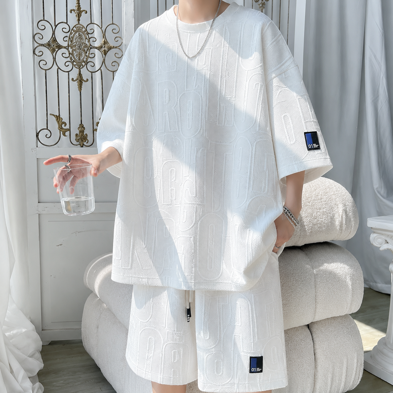 Conjunto PEKIN de 2 piezas para hombre. Tendencia primavera-verano 2026.