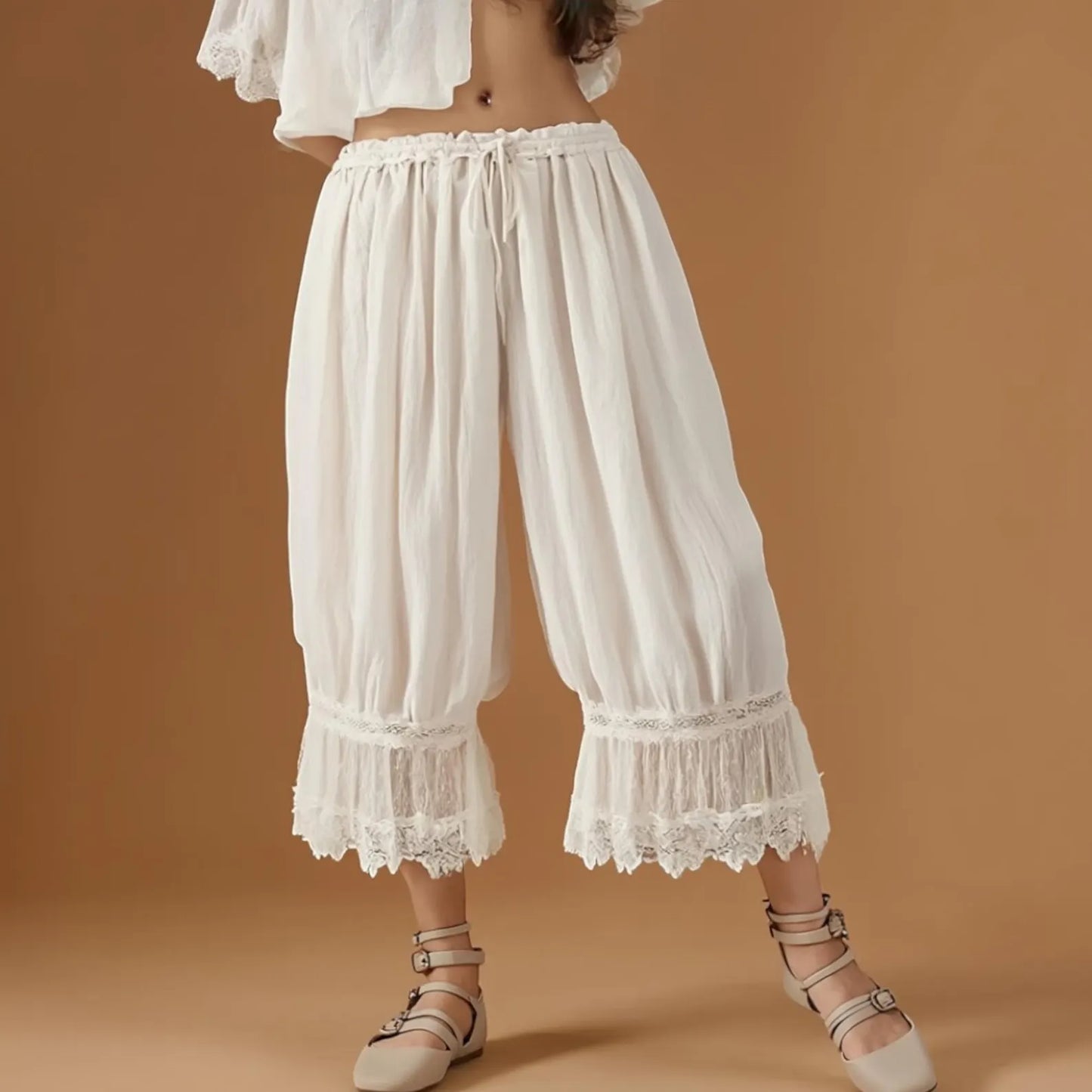Pantalón bombacho DELFINA, tipo aladino. Tendencia 2026