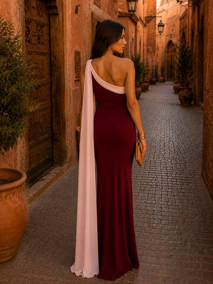 Vestido VIVIAN Largo con Pañuelo.