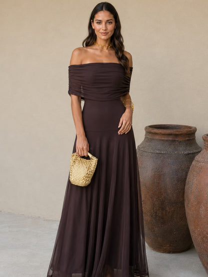 Vestido FERMÁN en color marrón