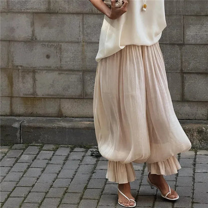 Pantalón bombacho AMATISTA, estilo aladino, tendencia 2026.