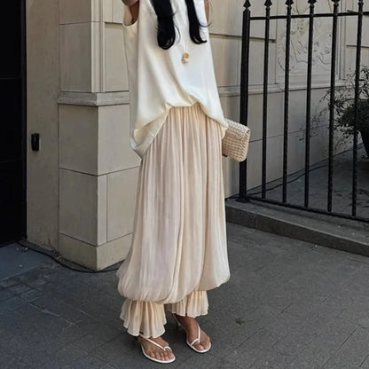 Pantalón bombacho AMATISTA, estilo aladino, tendencia 2026.