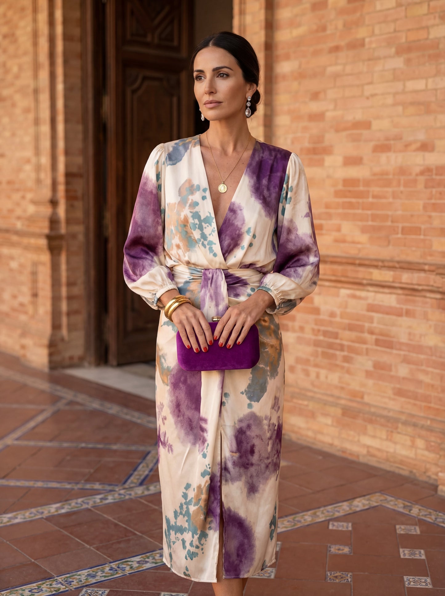 Vestido VALERIA con Escote en V