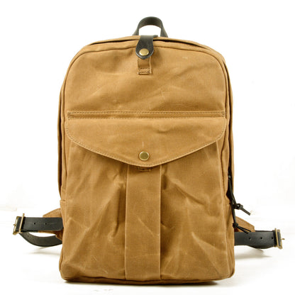 Mochila MOUNTAIN de senderismo vintage de lona resistente al agua