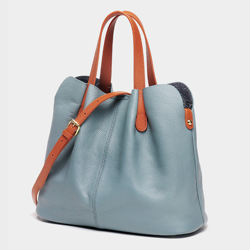 Bolsos de mano CLARI de piel de vaca para mujer
