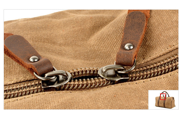 Bolsos CRIS de lona y cuero para hombre, ideales para viajar
