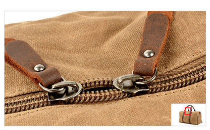 Bolsos CRIS de lona y cuero para hombre, ideales para viajar
