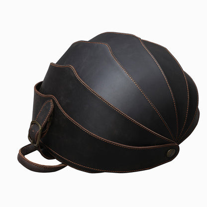 Mochila CICLUS de piel de vaca hecha a mano, tamaño grande