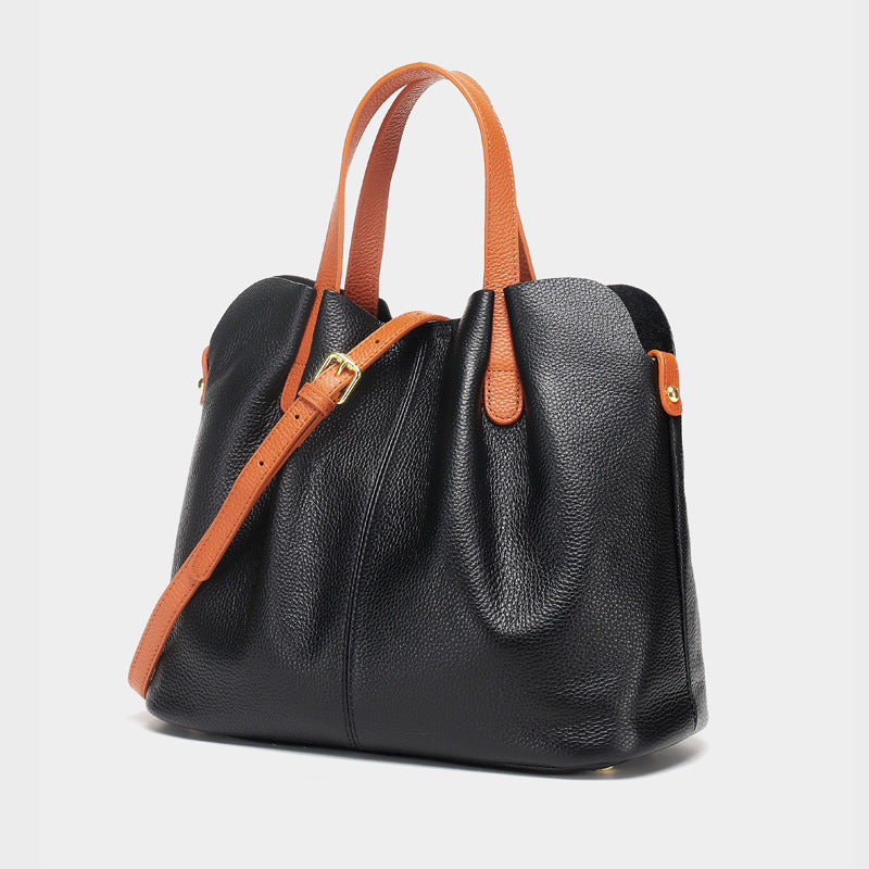 Bolsos de mano CLARI de piel de vaca para mujer