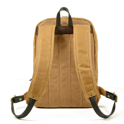 Mochila MOUNTAIN de senderismo vintage de lona resistente al agua