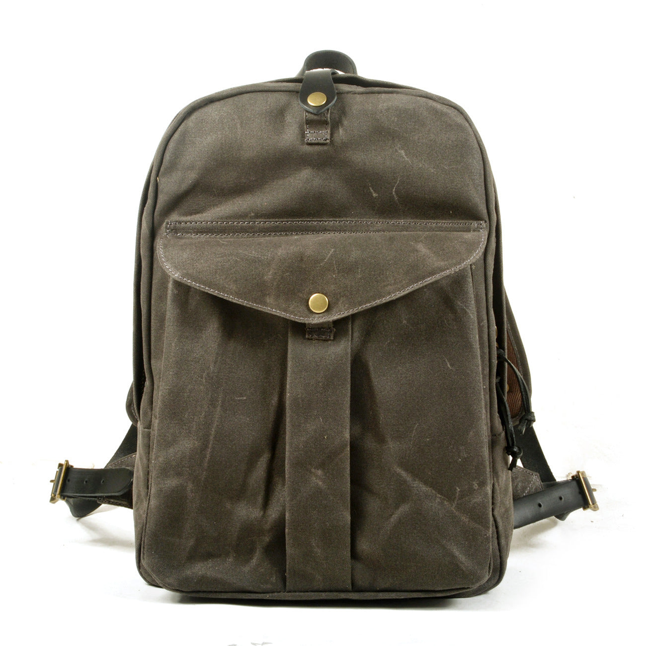 Mochila MOUNTAIN de senderismo vintage de lona resistente al agua