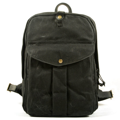 Mochila MOUNTAIN de senderismo vintage de lona resistente al agua