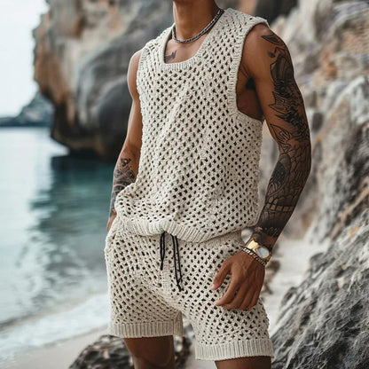 Conjunto JULIAN de dos piezas de punto para hombre. Tendencia 2026