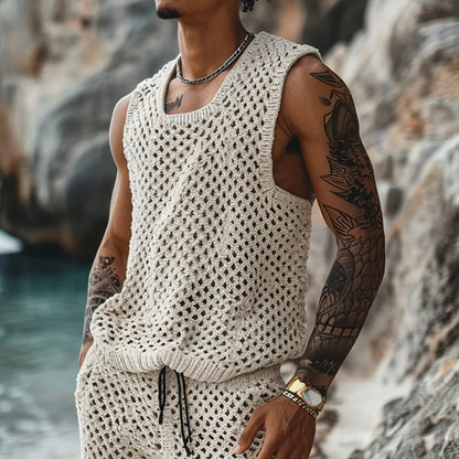 Conjunto JULIAN de dos piezas de punto para hombre. Tendencia 2026