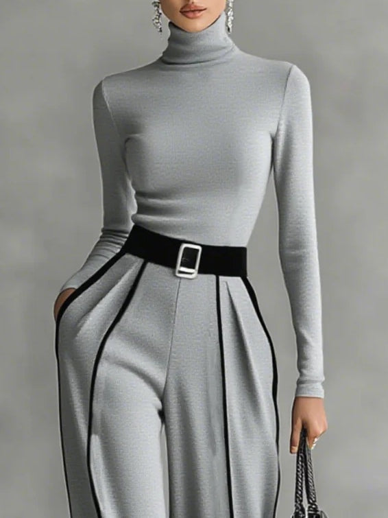 VANESSA™ | Elegante conjunto con detalles contrastantes